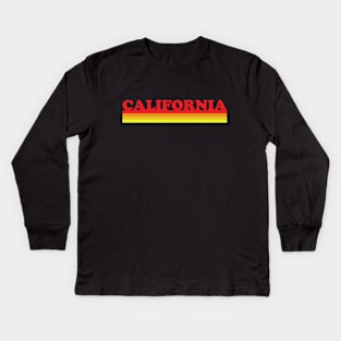 California Shirt-vintage 70s Tshirt - California Lover Retro T shirt, Womens Tshirts Vintage Inspired Kids Long Sleeve T-Shirt